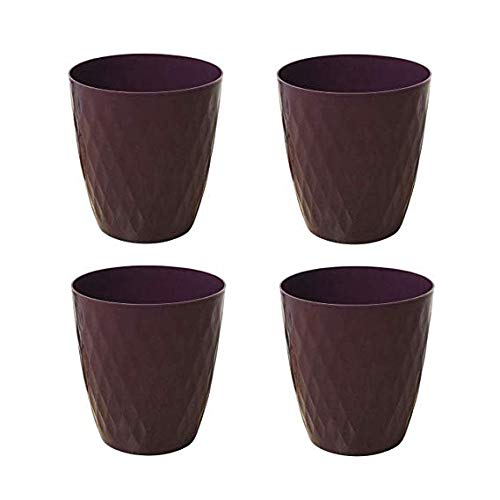 Poubelle bureau hôtel cuisine lot de 4 corbeilles 10L contre le désordre