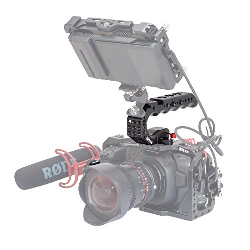 Image of Nitze PA28-A Camera Cage NATO Top Handle Grip Compatible with Z CAM E2-M4 S6 /F6 /F8 Canon C70 Panasonic BGH1 Stabilizer Rig (PA28-A)