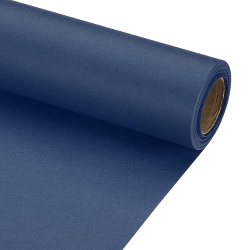 PATIKIL Wrapping Paper, 12" x 300"(25') 70 GSM Craft Paper Roll Kraft Packing Paper for Poster Bulletin Board, Gift Wrapping, Navy Blue