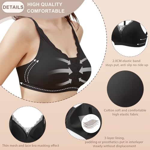 CYTMTZGA Post-Surgery Mastectomy Bra Breast Prosthesis Breast Forms Artificial Fake Bralette Daily Bra