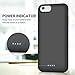 Pxwaxpy Battery Case for iPhone 8/7/6s/6/SE(2022/2020), 6000mAh Rechargeable Charging Case for iPhone 8/7 Portable Battery Pack for iPhone 6s/6/SE(3rd & 2nd Gen) Charger Cover [4.7inch], Black
