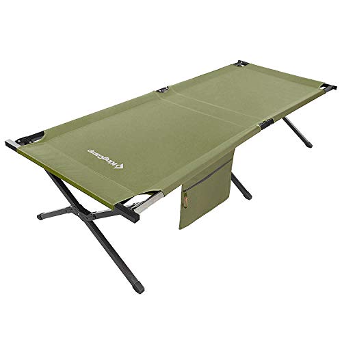 KingCamp Oversized Camping Cot 30" Wide XXL for Adults Heavy Duty Folding Sleeping
