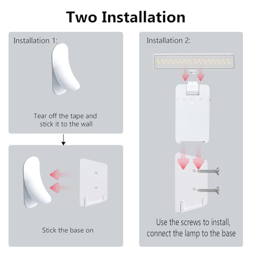 Image of Picture Lights for Wall, 4500mAh Rechargeable Battery Painting Lights with 3 Color Temps,Remote Dimmable Timer Poster Light,Wall Decor Light for Art Display,Frame