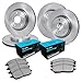 R1 Concepts Front Rear Brakes and Rotors Kit |Front Rear Brake Pads| Brake Rotors and Pads| Ceramic Brake Pads and Rotors WFWN2-42013