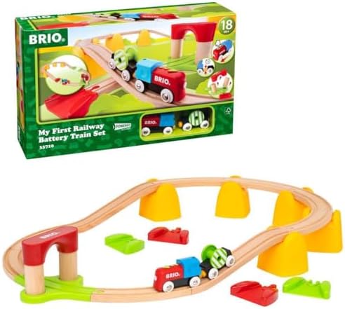 （04:00時点） BRIO (ブリオ) マイファースト バッテリーパワーレールセット 33710 対象年齢1歳半~ 【おもちゃ 玩具 木製おもちゃ 機関車 レールセット プレゼント（誕生日/クリスマス）】