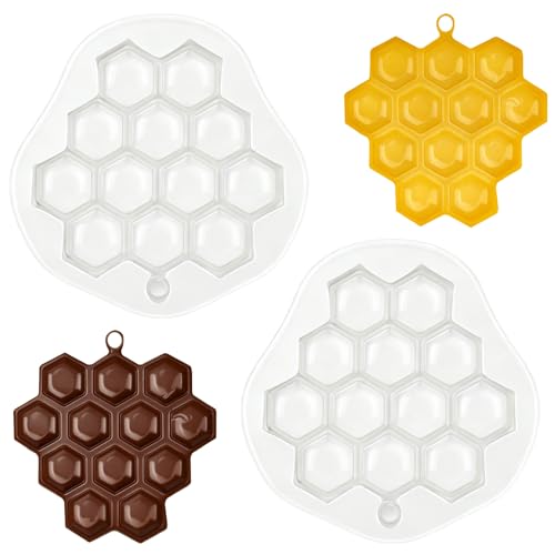 2PCS Honeycomb Mold Honey Comb Silicone Mold Cute Bee Hive Shape