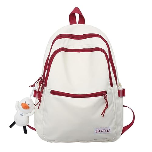 Cartable Fengdong pour fille et grand sac à dos ordinateur portable de collège