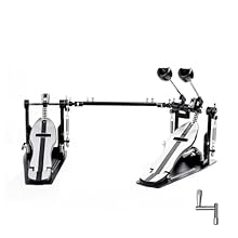 DOUBLE CHAIN DRIVE - Compared to using single chain bass drum pedal, the Vaisoeny double bass drum pedal adopts double chain drive. Improved the stability and handling of bass drum pedal, providing more sensitive force sensing. QUICK AND SIMPLE SETUP...