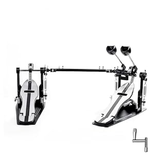DOUBLE CHAIN DRIVE - Compared to using single chain bass drum pedal, the Vaisoeny double bass drum pedal adopts double chain drive. Improved the stability and handling of bass drum pedal, providing more sensitive force sensing. QUICK AND SIMPLE SETUP...