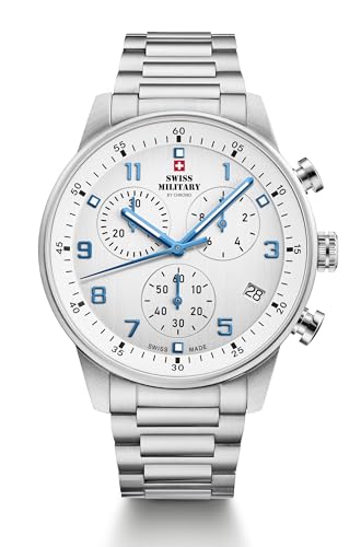Chronographe en acier Swiss Military SM34114.03 d'une précision haut de gamme