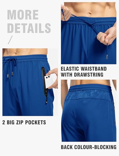 Image of TBMPOY Men's Outdoor Lightweight Hiking Mountain Pants Running Active Jogger Pants