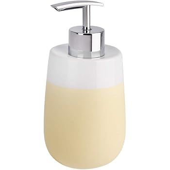 Wenko Seifenspender Malta Gelb Weiss Duschlotion Spender Badezimmer Spender Amazon De Kuche Haushalt