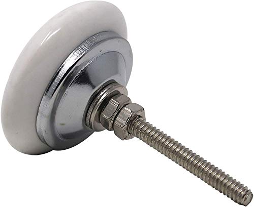 Image of Ceramic Vintage Assorted Blue Pottery Drawer, Door Knobs and Pulls Handle for Kitchen Cabinets Home Interior D�cor (6, White) - Pack of 6
