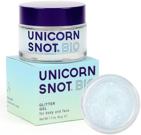 Unicorn Snot Holographic Body Glitter Gel - Vegan & Cruelty Free - Gift - Festival - Rave - Costume - Halloween - Gold, 1.6oz (Glitter Gel)