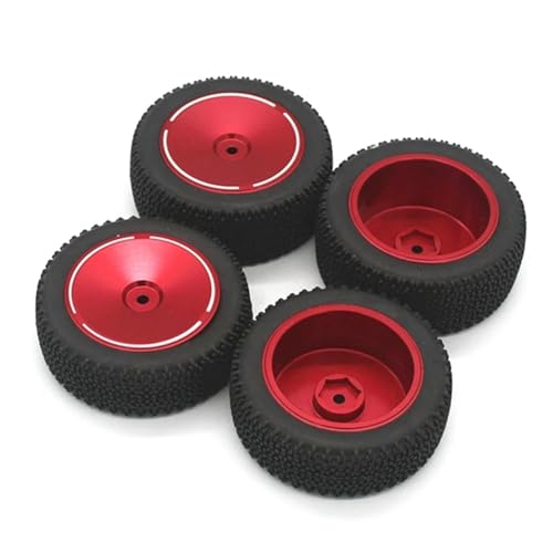 Pneus RC Wltoys 144001 en caoutchouc supérieur et jante métal robuste de haute précision