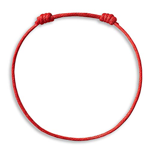 Kabbalah Armband Red String Roter Faden rot aus natürlicher Baumwolle...