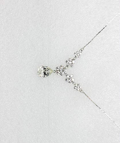 Image of Faship Gorgeous Rhinestone Crystal Floral Necklace Earrings Set