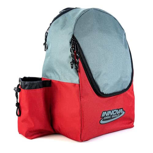 Innova Discover Pack Backpack Disc Golf Bag - Red/Gray