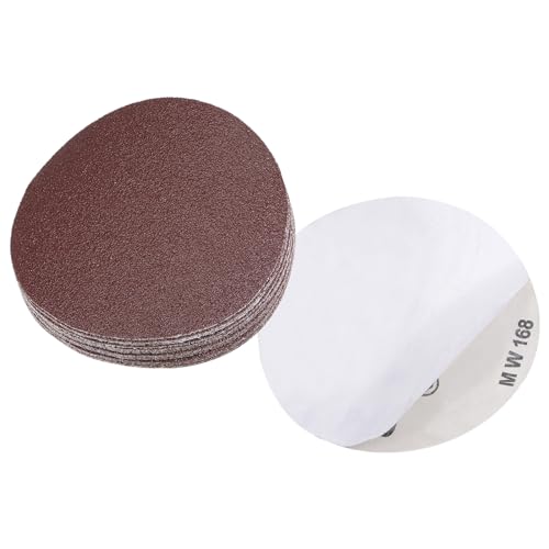 CoCud PSA Schleifscheiben, Durchmesser 5 Zoll, Körnung 60, selbstklebendes Schleifpapier - (Anwendungen: für Holzbearbeitung und Metallbearbeitung), 15 Stück