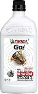 Castrol 06102 GO! 20W-50 4T Motorcycle Oil - 1 Quart Bottle,