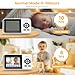 Simyke Smart Baby Monitor with SD Card,WiFi 1080P AI Cam with Phone App,2.8'' IPS Display,AI Face Tracking&Sound Detection,Auto Night Vision,2-Way Talk,Multi-User,Triple Security,1500ft Long Range