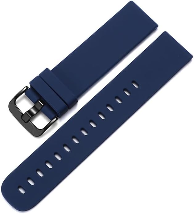 Silicone Watch Bands for Men,Quick Release Waterproof Soft Rubber Replacement Watch Strap for SmartWatch SportWatch