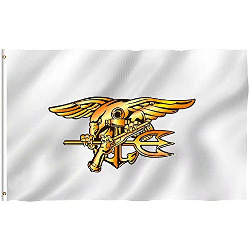 navy seal trident logo 3x5 Ft Flag - Vivid Color - Tea Party Flags