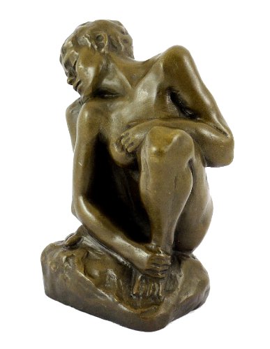 Kunst & Ambiente Bronze Crouching Woman Statue #TOP18