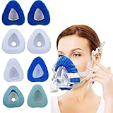 playWooWgo 8 Pack CPAP Mask Liners One Size Fit All Full Face Masks Improve The Comfort of Wearing The Mask (4 PCS Comfort Silky Cool+ 4 PCS Comfort Soft Thin Blanket Style) (6 Colors)