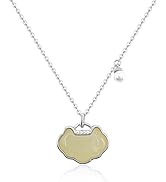 AMINKINA 14K Gold Vintage-Inspired Lucky Ruyi Jade Necklace foe Women, Moissanite Accent Pendant,...