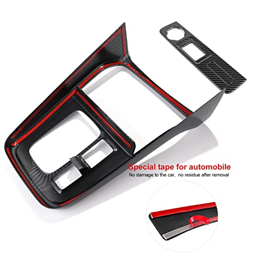 Thenice Interior Accessories Gear Shift Panel Cover Transmission Box Trims Carbon Fiber Grain Moulding for Honda CRV 2023 2024