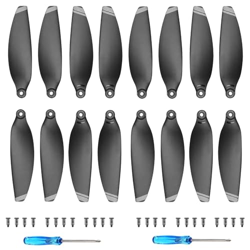 Bocguy 16 Pcs Hélices DJI Mini 2 SE/Hélices Mini 2/Hélices Mini SE/Hélices Mini 4K, Estable & Bajo Ruido Hélices de Accesorios DJI Mini 2/Mini SE/DJI Mini 2 SE/Mini 4K Hélices Reemplazo (Plata)