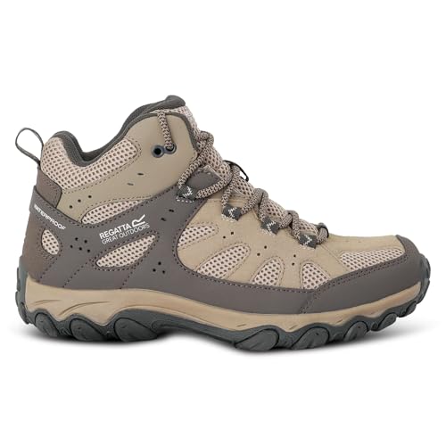 Regatta Womens Edgepoint IV Mid Walking Ankle Boots Water Resistant Cushioned Hiking Footwear