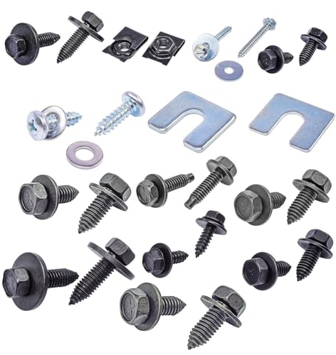 JEGS 79181 Front End Bolt Kit 1981-1987 GM Truck/SUV Black Finish