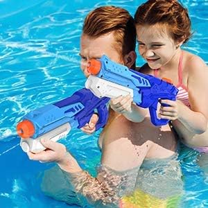 Kiztoys&1 Water Guns for Kids Powerful Water Pistols with 600ML Large Capacity and 10M Long Range for Boys Girls Children Summer Swimming Pool Beach Outdoor Water Fighting Toys