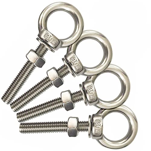 Vis filetée M10 en acier inox 304 très résistant aux intempéries et à la corrosion