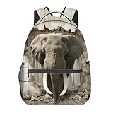 VANZEV Elephant Backpack Travel Backpacks Laptop Rucksack,School Bookbag for Women Kids Boys Girls,Animal Back Pack Accessories Bags,Ideal Gifts for Work, Outdoor Adventures