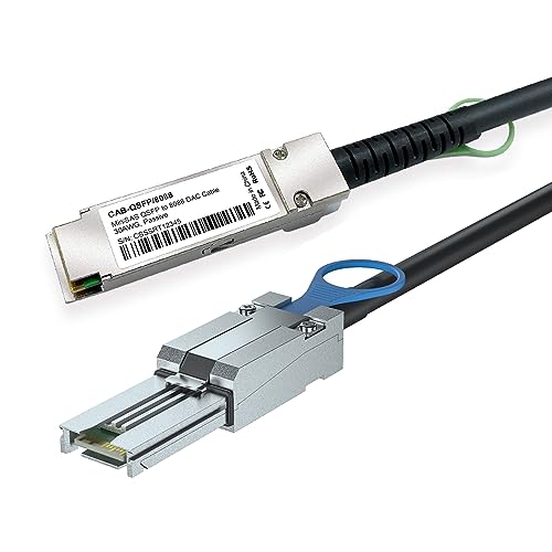 Câble QSFP vers MiniSAS 100-Ohm 1m en cuivre passif de haute précision