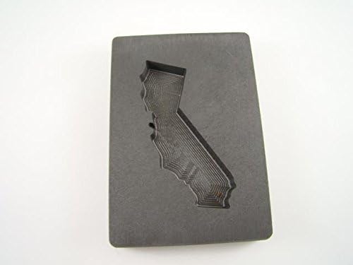 Custom California Gold Bar 5oz High Density Graphite Mold Silver 3oz Copper