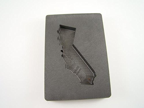 Custom California Gold Bar 5oz High Density Graphite Mold Silver 3oz Copper