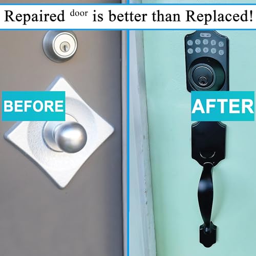 5" Backset Entry Door Latch Fits 19/64" (7.6mm) Square Interface Knobset, Square Corner Faceplate, Non-Handed, Satin Nickel