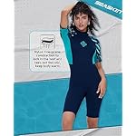 Seaskin Shorty Wetsuits for Men Womens 3mm Back Zip - Image 4