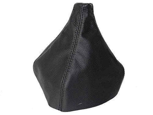 The Tuning-Shop Ltd Compatible with Shift Boot for Pontiac Firebird & Chevrolet Camaro 1997-2002 Black Italian Leather Black Stitch