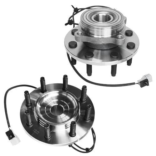 Image of Detroit Axle - 4WD Front Wheel Bearing & Hubs Brake Kit for 00-02 Ram 2500
