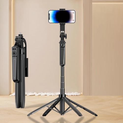 Trípode del teléfono móvil extensible de 71 pulgadas para vlogging sin caídas de dispositivos 3