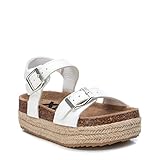 sandalias niña xti el corte ingles Suela antideslizante XTI 58097, Sandalias Planas, Blanco, 35 EU