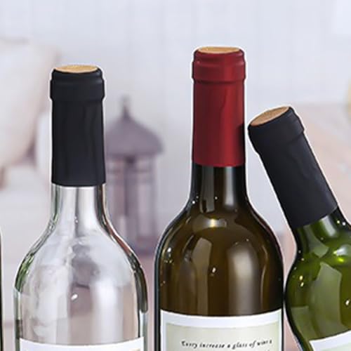 Tapones de corcho natural con diseño de uvas para botellas de vino de 20x40 mm 6