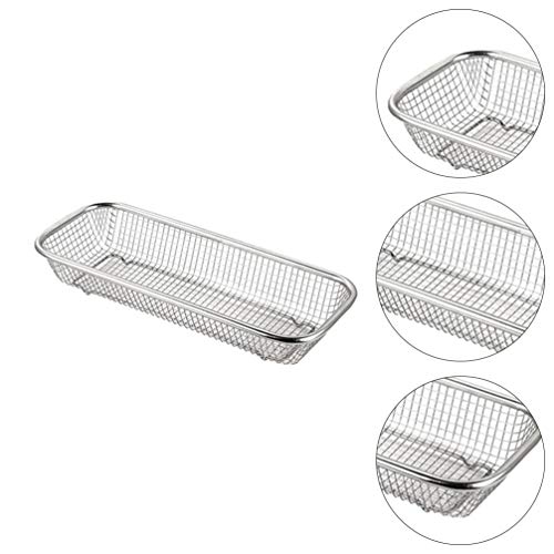 Cabilock Utensil Caddy Stainless Steel Cutlery Mesh Tray Utensils Silverware Kitchen Cabinet Drawer Organizer Tray Storage Basket For Kitchen Countertop Organization Silver Clear Silverware Organizer #TOP5