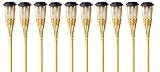  Solar Post Fiamma Luminosa Solar Outdoor Post Cap Lights, Thrisdar Bamboo Torcia Torcia Lamparale Lampada Bamboo Tiki Torce Light Handcraft Courtyard Recinzione Giardino Spike Prato lampada Solare, im