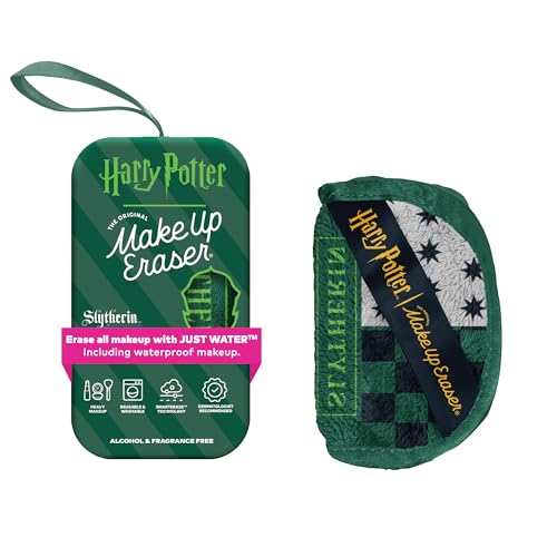 The Original MakeUp Eraser Mini PRO, Erase All Makeup With Just Water, Including Waterproof Mascara, Eyeliner, Foundation, Lipstick, Sunscreen and More! Harry Potter Slytherin, 1ct